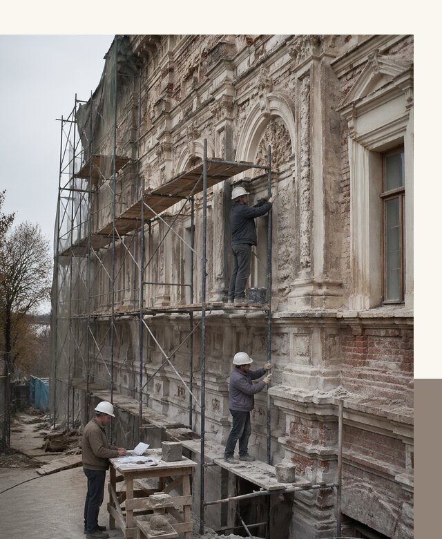 Реставрация объектов культурного наследия под ключ в Городце