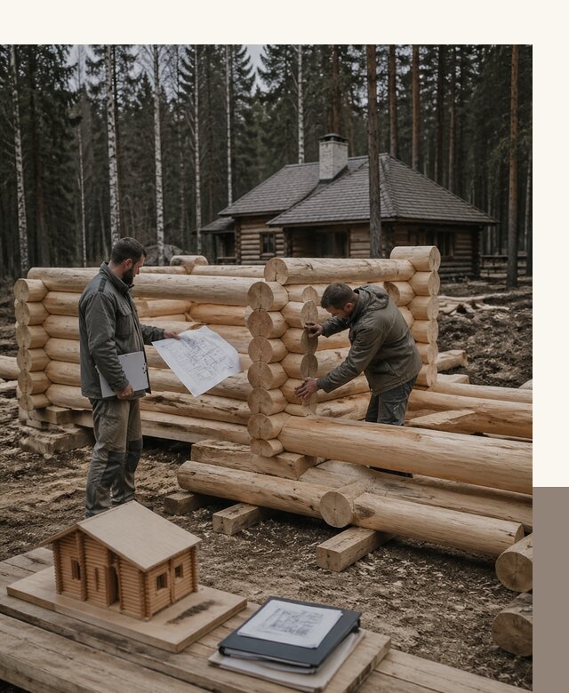 Проектирование и строительство домов из бревна в Городце